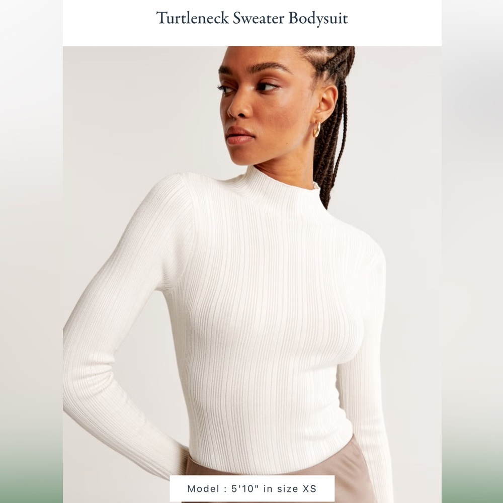 Abercrombie & Fitch Turtleneck Sweater Bodysuit
